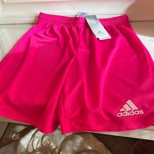 Adidas girls pink shorts size L